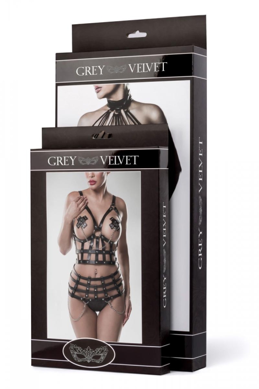 GREY VELVET Erotic Set